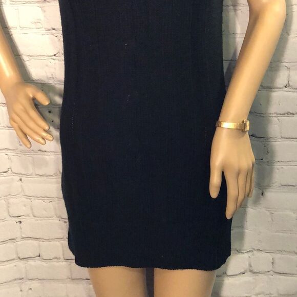 MKM Designs Knit Short Sleeve Sweater Tunic Mini Dress Juniors Large - Picture 3 of 10